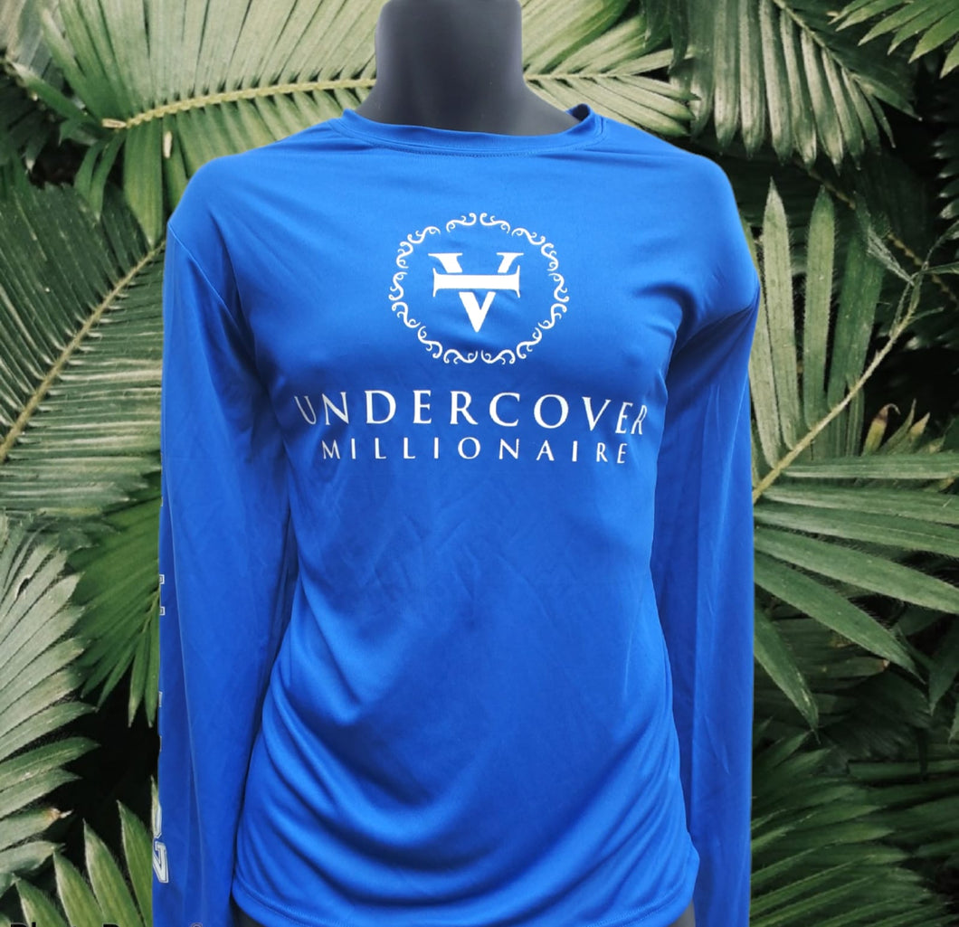 Royal Blue Long Sleeve Dri-Fit Cooling Performance Shirt